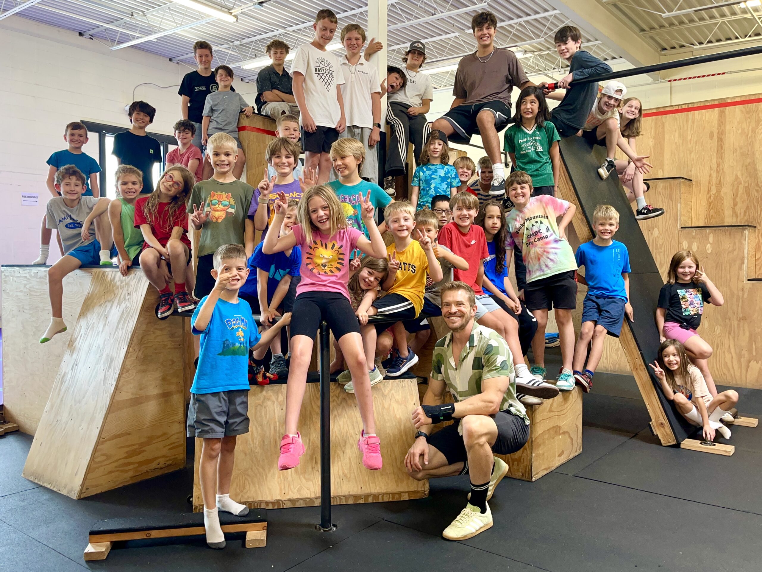 Boulder Summer Camps parkour training at Superhuman Academy