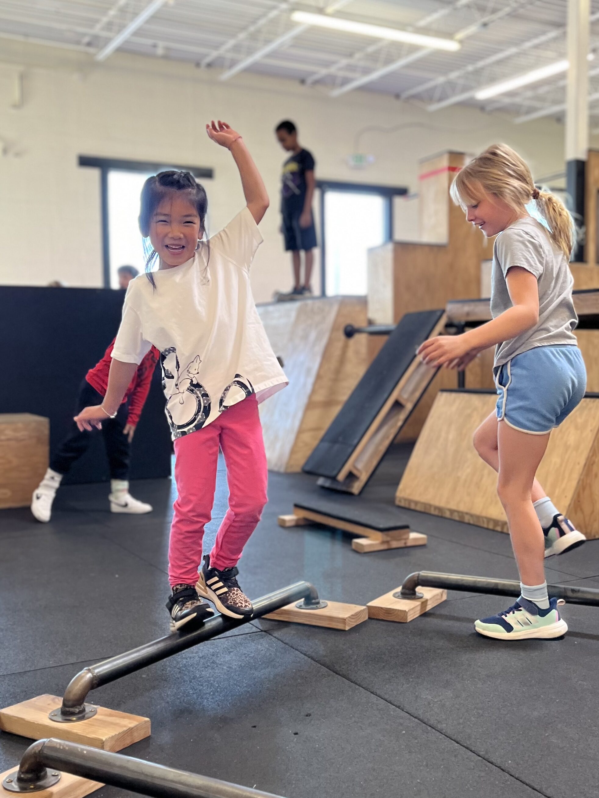 Parkour summer camps for kids balance