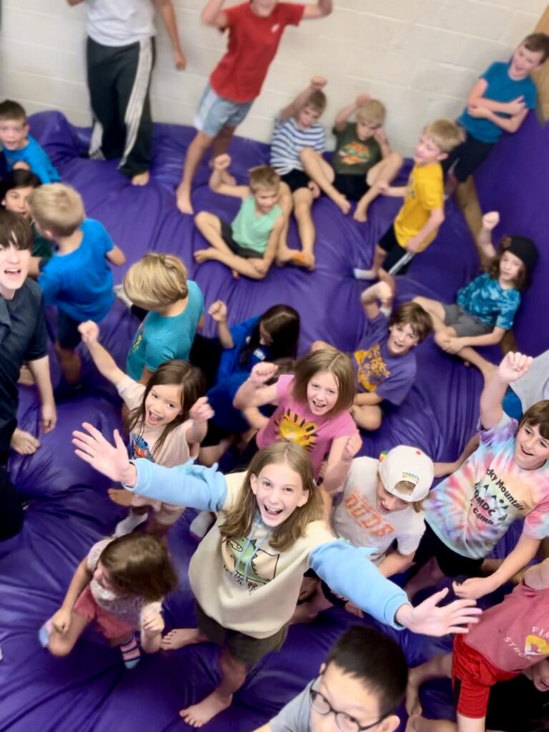 Parkour summer camp training